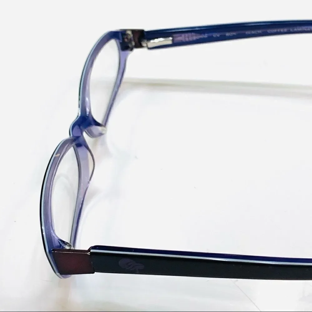 Op Kids Youth Eyeglass Frame Full Rim Brown/Purple